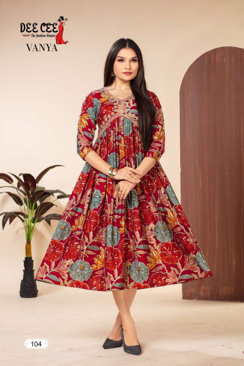 Vanya By Dee Cee Printed Kurtis Wholesale Market In Surat with Price